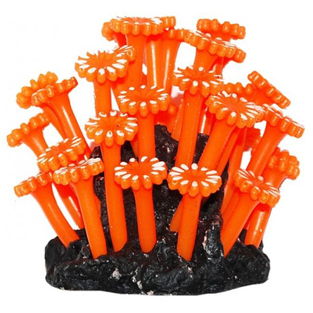 УЮТ Коралл аквариумный Анемоны оранжевые, силиконовый, 10 см – интернет-магазин Ле’Муррр