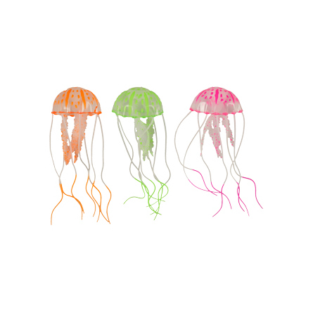 Flamingo Декорация для аквариума светящаяся медуза, силикон – интернет-магазин Ле’Муррр