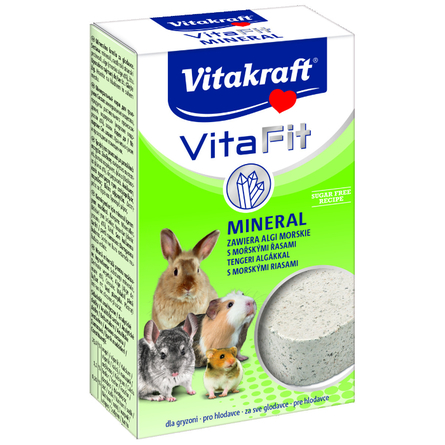 Vitakraft Vita Fit Mineral Минеральный камень для грызунов (с йодом и кальцием) – интернет-магазин Ле’Муррр